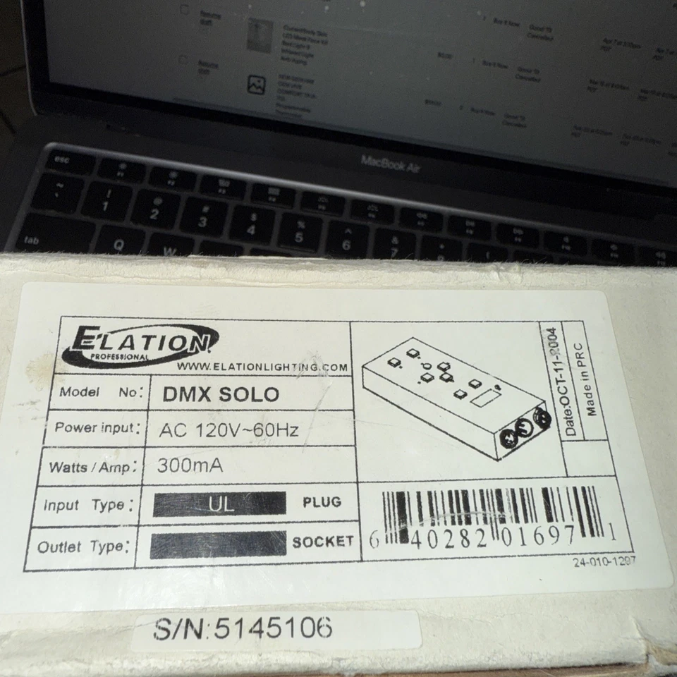 New Genuine Elation DMX Solo Kit DJ Controller Club Lighting with power supply - Image 2 of 4