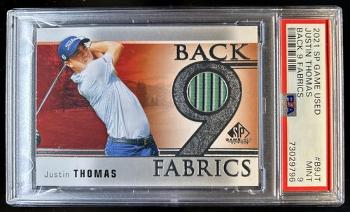 2024 SP Game Used Justin Thomas Back 9 Fabrics #B9-JT PSA
