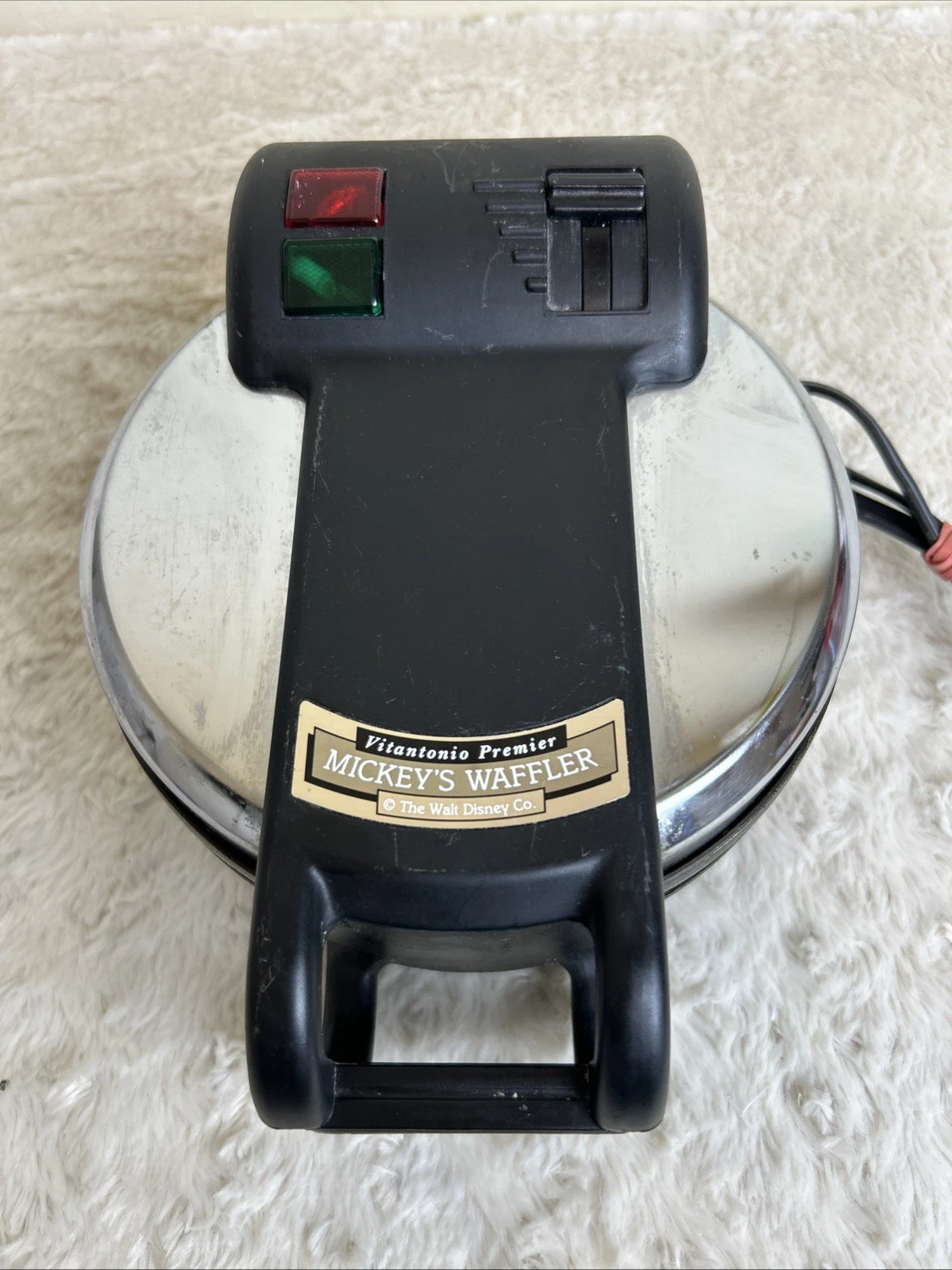 Vintage Vitantonio Walt Disney Co Mickeys Waffler Iron Model 1950 Working Tested