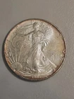 1995 American Silver Eagle 1oz .999 Silver - Rare Natural Rainbow Toning - BU