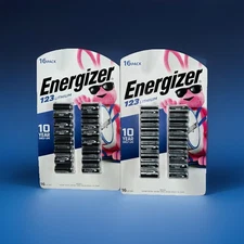 Energizer 123 Lithium Batteries - 16 Count Lot2