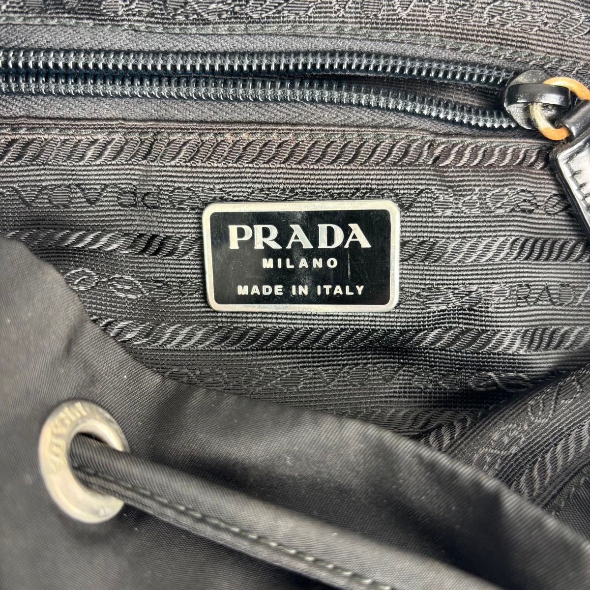 Excellent condition PRADA backpack drawstring tri… - image 14
