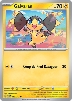 Pokemon Karte Galvaran 063/217 Commune Transzendente Helden
