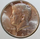 1964d Kennedy silver half dollar BU