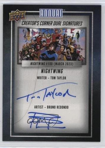 2023-24 DC Annual Creator Corner Dual /49 Tom Taylor Bruno Redondo Auto 4et