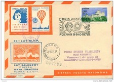 BALLOON INTERNATIONAL RACE ON THE OCCASION OF 50 EDITION POZNAN 1921-1971