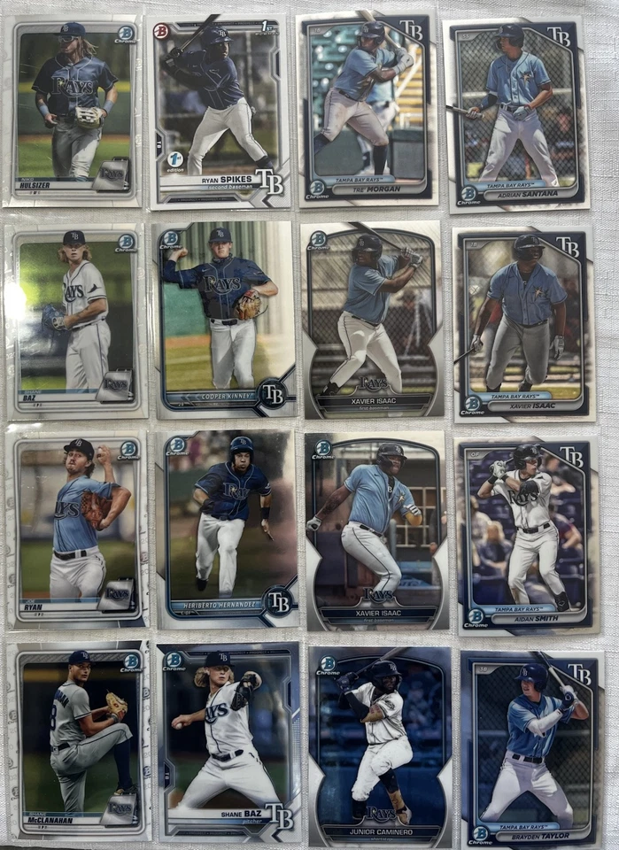 2020-2024 TAMPA BAY RAYS 254 BASEBALL Card Lot!!! LIST IN DESCRIPTION - Image 2 of 2