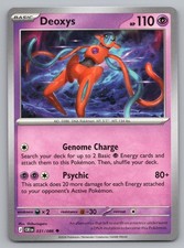 Deoxys 031/086 Uncommon Chaos Rising Pokemon Near Mint