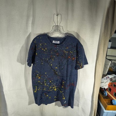 Unisex Size Medium Blue Ss T Shirt With Unique Street Wear Art By Timothy Design