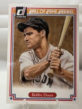 2004 Donruss Diamond Kings Bobby Doerr #/1000 Hall of Fame Heroes 21 Red Sox