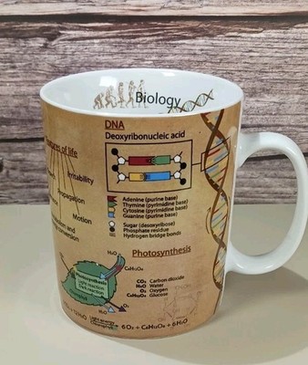 Biology Coffee Mug Cup Cells Evolution DNA Photosynthesis by Konitz Science