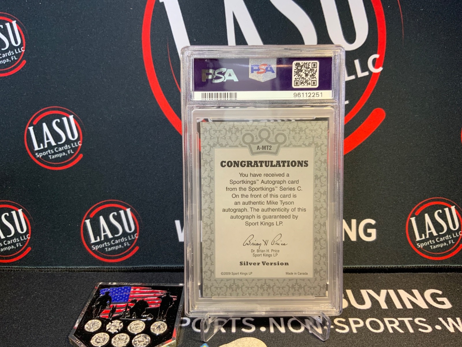 2009 SportKings Auto  Mike Tyson #AMT2 PSA 10 Rare Low POP 🐐 🔥 view 2