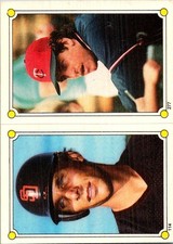 1987 Topps Stickers Hard Back Test Issue #114 / 277 Tim Flannery / Frank Viola