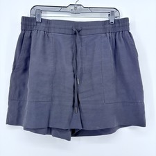 Simply Vera Wang Women L Black Shorts Elastic Waist Casual Lounge Pocket