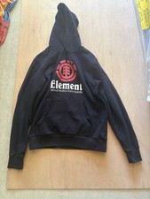 Element Vertical Ft Hoodie Men's Size Small Black Red
