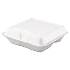 Dart Foam 3 Compartment Carryout Food Containers 200 count