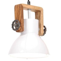 Deckenlampe Deckenleuchte HäNgelampe Industriestil 25 W Weiß Rund 19 Cm E27