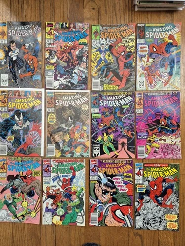 Amazing Spiderman Comic Lot Venom Punisher Sinister Six