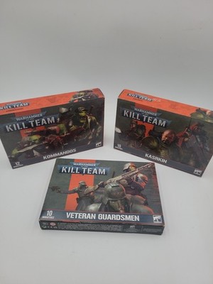 Warhammer 40k Kill Team EMPTY BOXES Only Kommandos Kasrkin Veteran Guardsmen