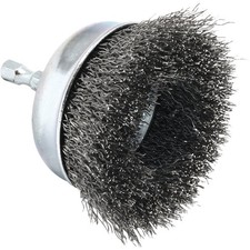 Forney 3 In. 1/4 In. Hex Coarse Drill-Mounted Wire Brush 72731 Forney 72731