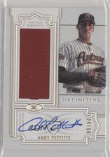 2020 Topps Definitive Collection Relic 24/50 Andy Pettitte #DARC-AN Auto 4f5