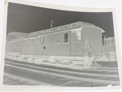 European Locomotive Loco Carriage Railway Large Negative Ref 10V-13