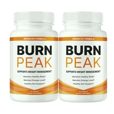 2-Pack Burn Peak Capsules, BurnPeak Weight Management Support - 120 Capsules