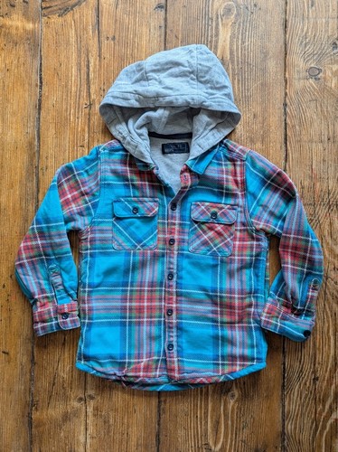 NEXT Kapuzenjacke Jungen 4-5 Jahre Karomuster