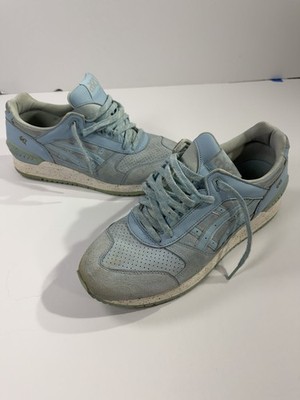 ASICS Gel Lyte III Light Blue Suede Leather Sneakers Mens 12 Y2K