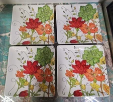 4 Certified International Mindy Sommers Color Bakery Collection Dinner Plates 