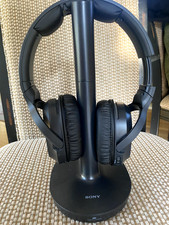 Sony RF400 Wireless Home Theater Headphones for Watching TV WHRF-400 Black,