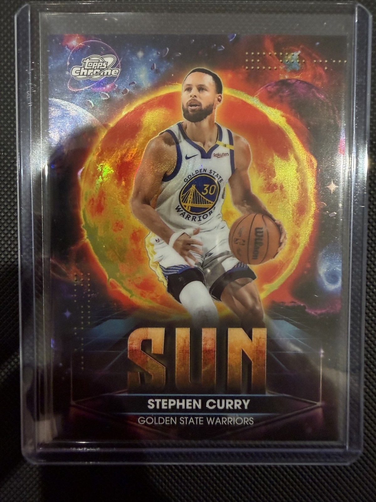 2025-26 Topps Chrome Cosmic #PPS-3 Stephen Curry Planetary Pursuit Sun