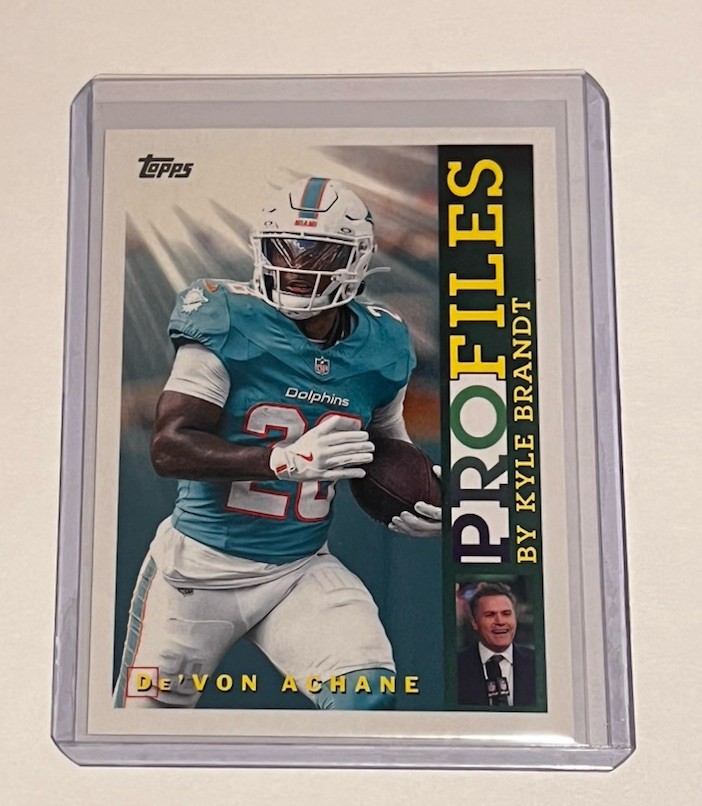 2026 Topps Flagship Devon Achane #TP-6 Profiles - Miami Dolphins Insert
