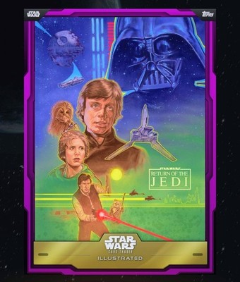 2025 Return of the Jedi - Star Wars Card Trader Illustrated Purple Epic 125cc