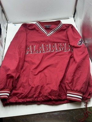 Vintage Embroidered Double Sided Alabama Crimson Tide Pullover Windbreaker XL