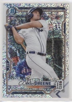 2021 Bowman Chrome Prospects Speckle Refractor 128/299 Riley Greene #BCP-4 v9t