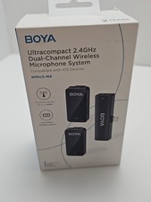 Wireless Microphone System iPhone iPad iOS Clip On Mic BY-WMic5-M4 Boya Lavaleir