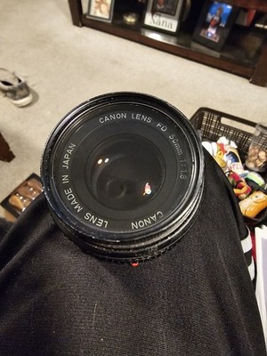 Vintage Canon FD 50mm f/1.8 Prime Lens - Includes Hoya 52mm PL Filter - JAPAN