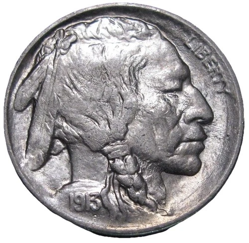 1913 Type II Buffalo Nickel Spin Marks UNCIRCULATED BS5