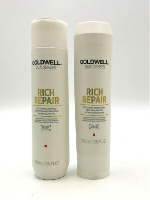 Goldwell DualSenses Rich Repair Restoring Shampoo & Conditioner 10.1 oz Duo