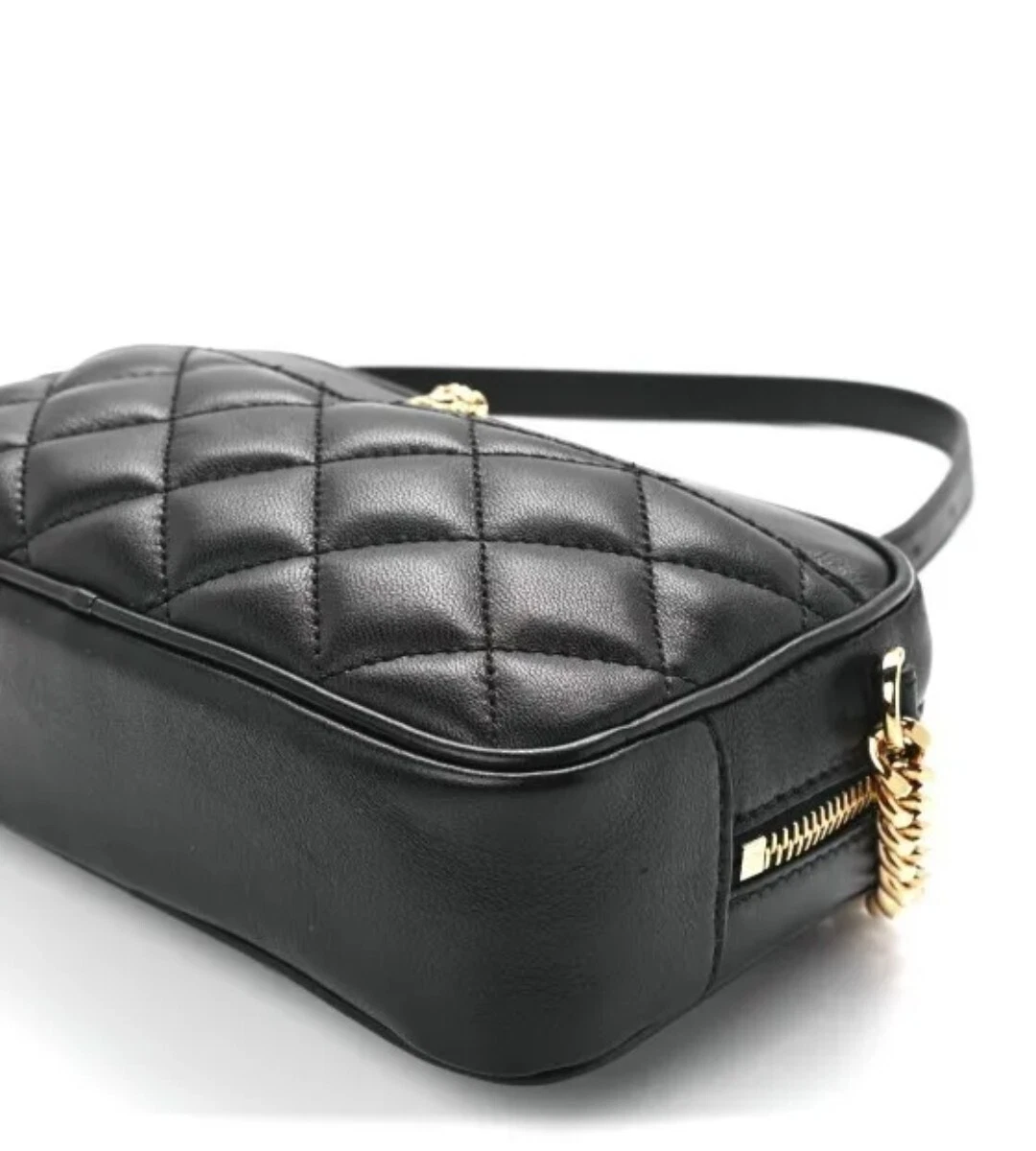 Borsa da sera Medusa $1000 VERSACE Nappa Trapuntata Oro Nero Tracolla Italia Small