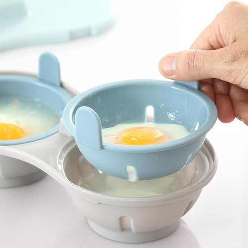 Microwave Egg Poacher,Poached Egg Cooker, Egg Maker Poached Egg Steamer Kitchek - Picture 3 of 16