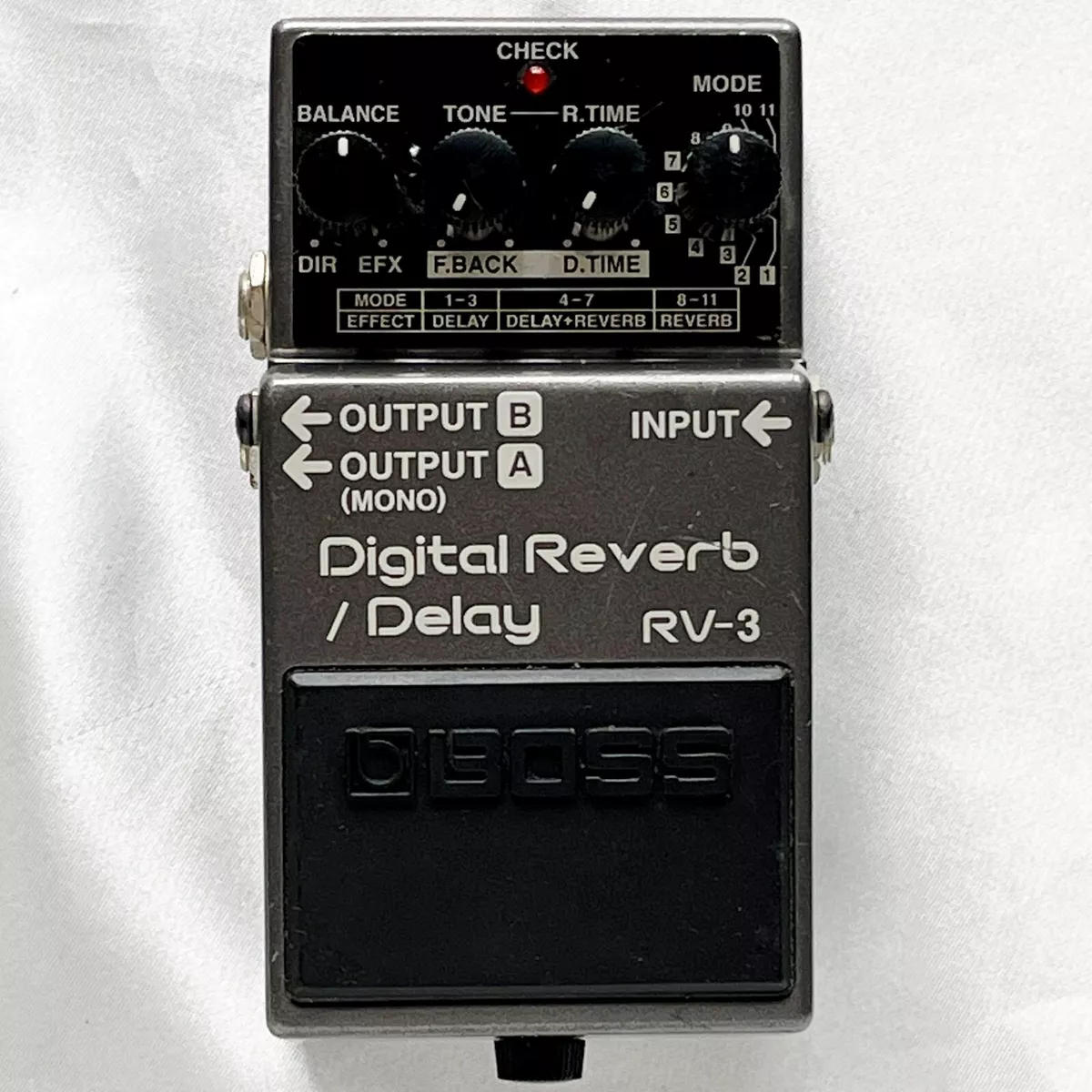 BOSS RV-3 Digital Reverb Delay 1995 Vintage Guitar Pedal Pink Label MIT PSA