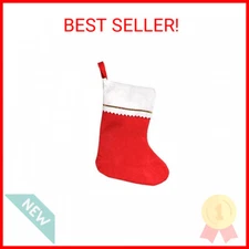 Windy City Novelties 12 Pack Red Felt Christmas Holiday Stockings |15” Tall | in