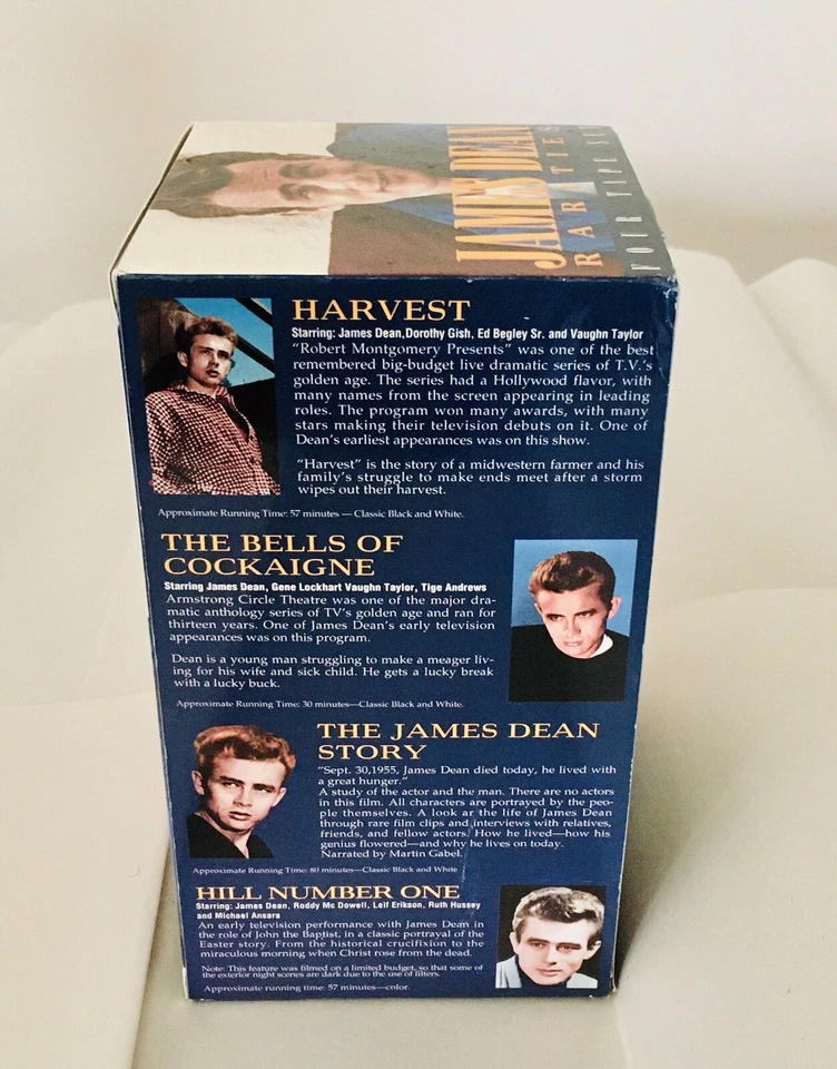 James Dean Gift: Box Set of 4- VHS Live TV Appearances + Sealed Photo Cards - Image 3 of 4
