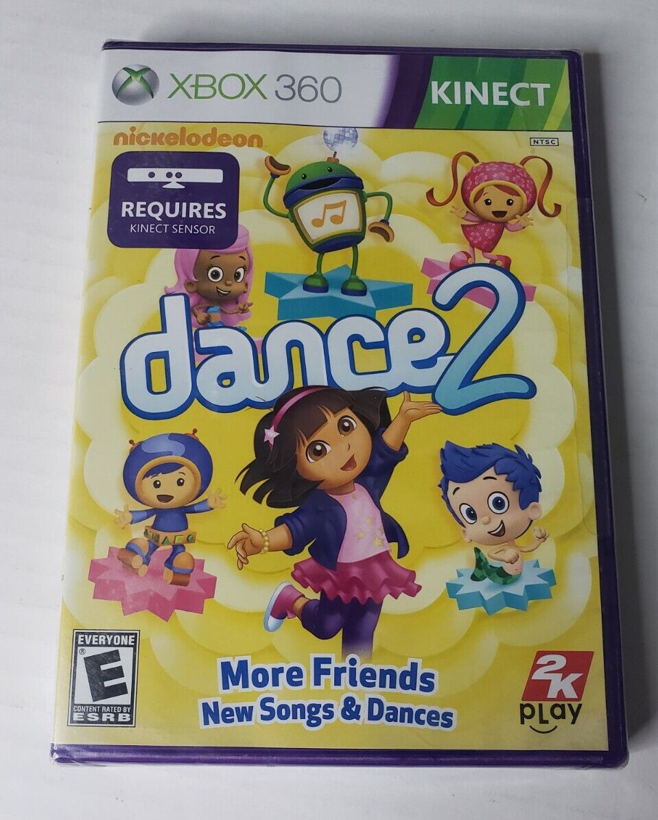 Xbox 360 game lot of 4 Kinect video games; Nickelodeon Dance