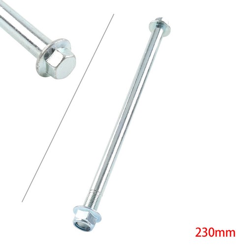 For Pit Dirt Bike ATV 1x 12mm Front Silver Rear Wheel Hub Axle Shaft