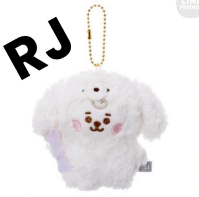 BTS BT21 Baby RJ JIN Plush Mascot Dog Ver S Size Line Friends New