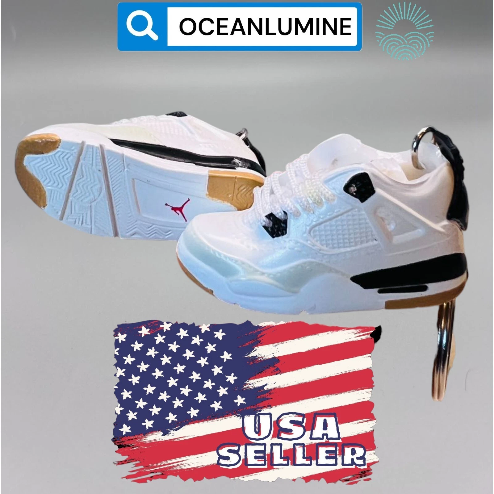Porte clés Jordan 3D Mini Sneaker de la meilleure qualité, boîte à chaussures, boîte d'affichage option