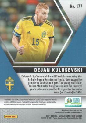 panini mosaic euro soccer クルゼフスキ 2020-21 Panini Mosaic UEFA Euro Soccer Trading Card #177